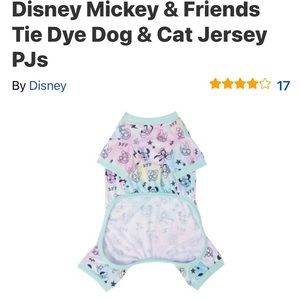 Dog PJ’s Disney Tie Dy Disney characters Size XXXL